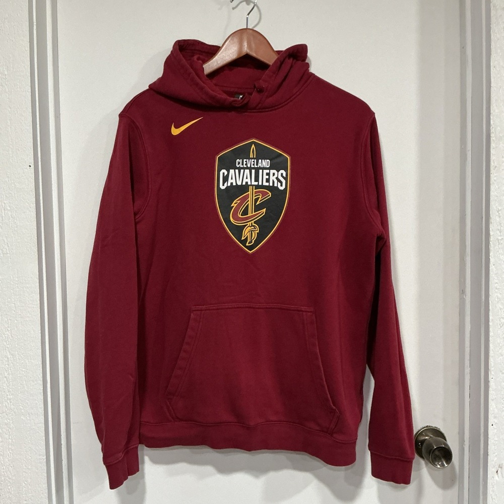 Nike Youth Hoodie Maroon Sz M Cleveland Cavaliers Graphic Hooded Sweatshirt NBA